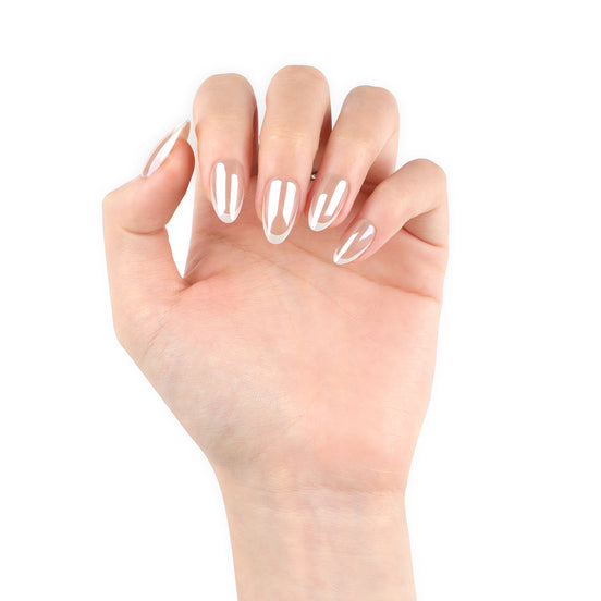 Classic Sheer French Tip Press-On Nails