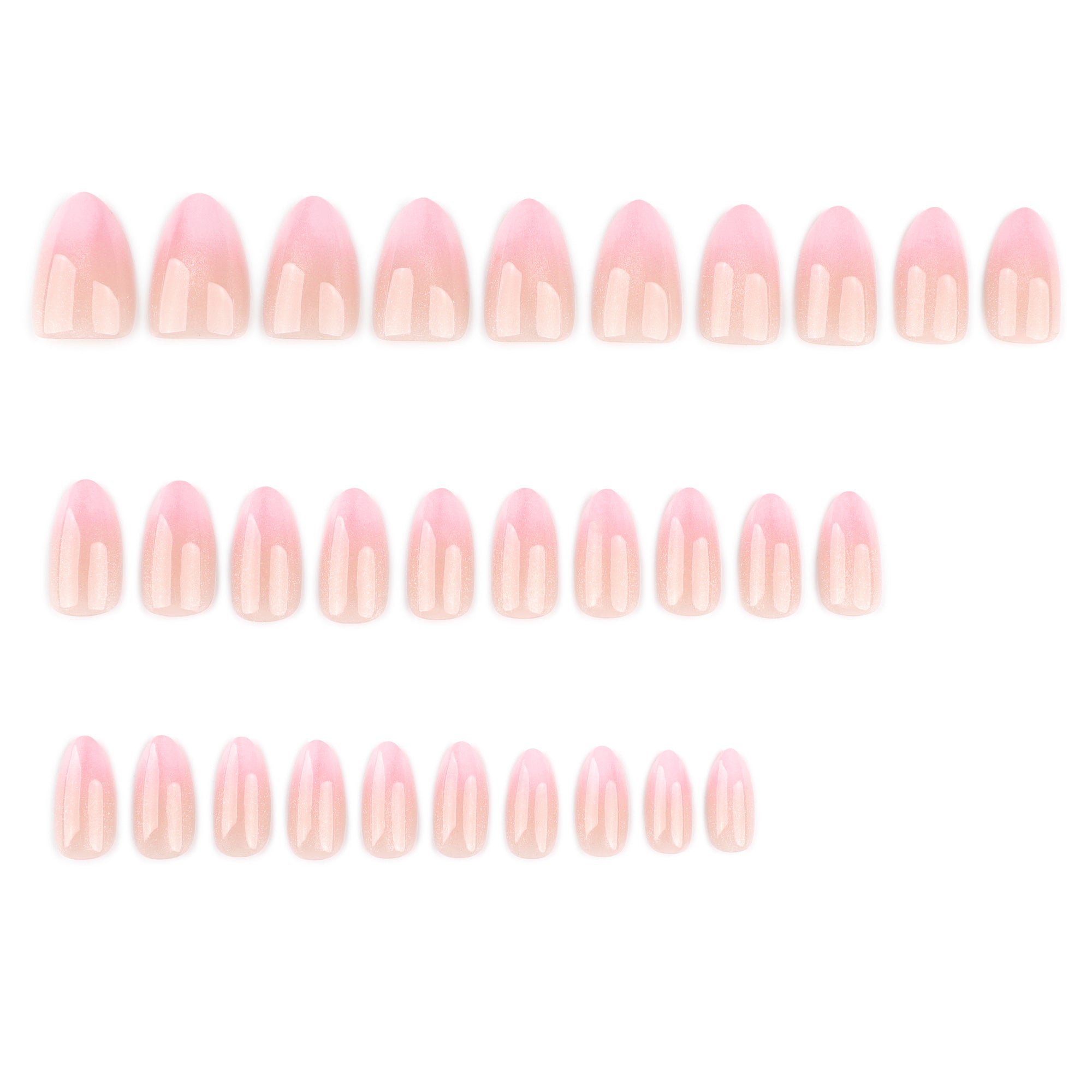 Soft Pink Glitter Press-On Nails