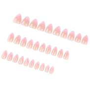 Soft Pink Glitter Press-On Nails