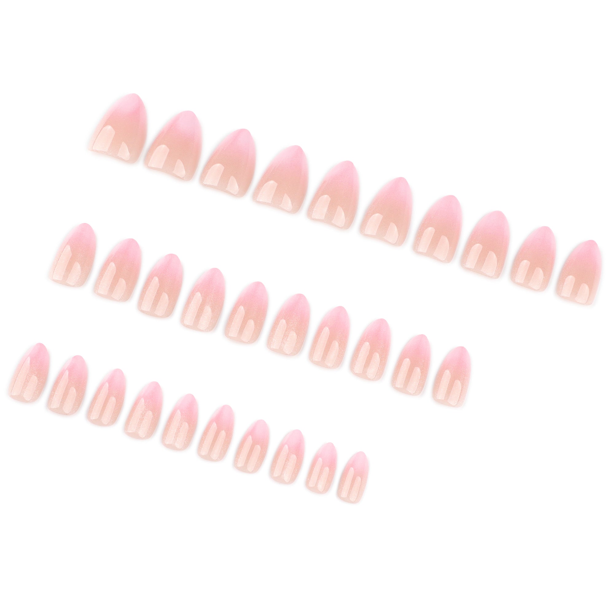Soft Pink Glitter Press-On Nails