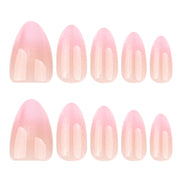 Soft Pink Glitter Press-On Nails