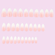 Pink Ombre Almond Press-On Nails