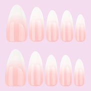 Pink Ombre Almond Press-On Nails