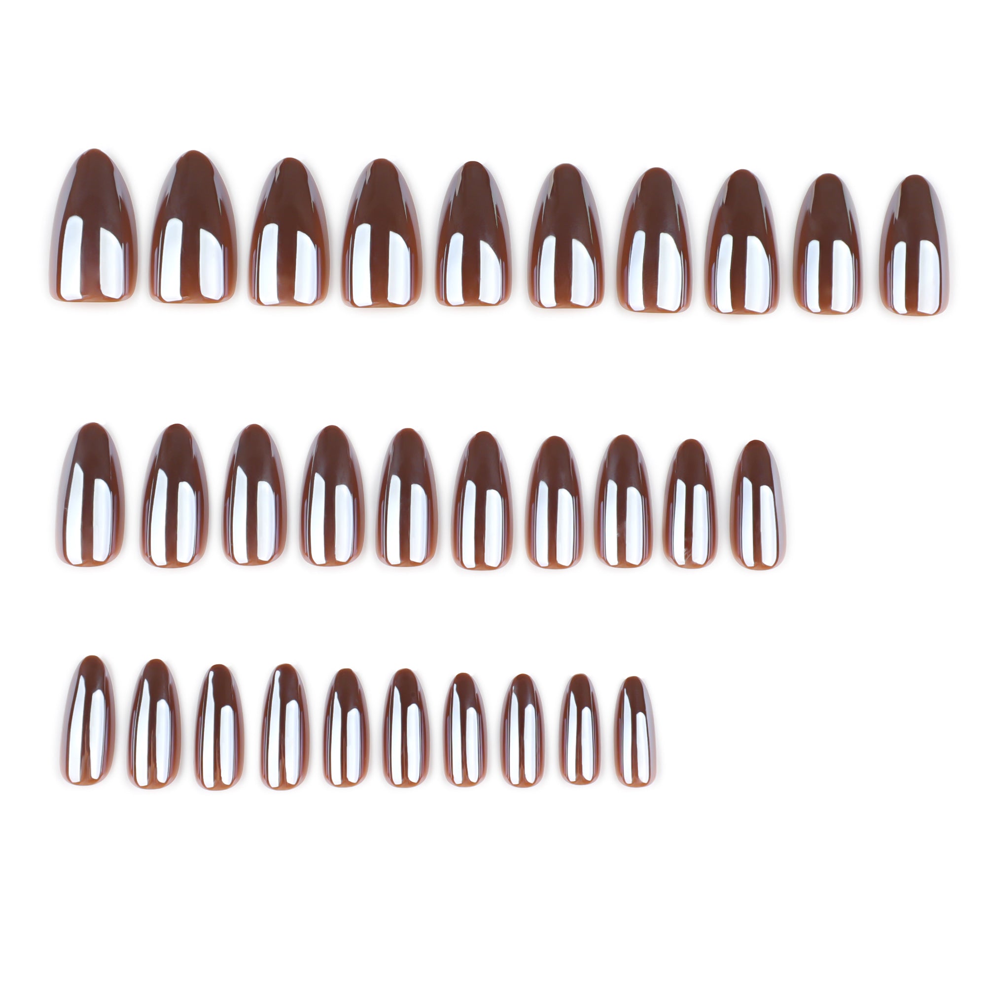 Chocolate Gloss Press-On Nails