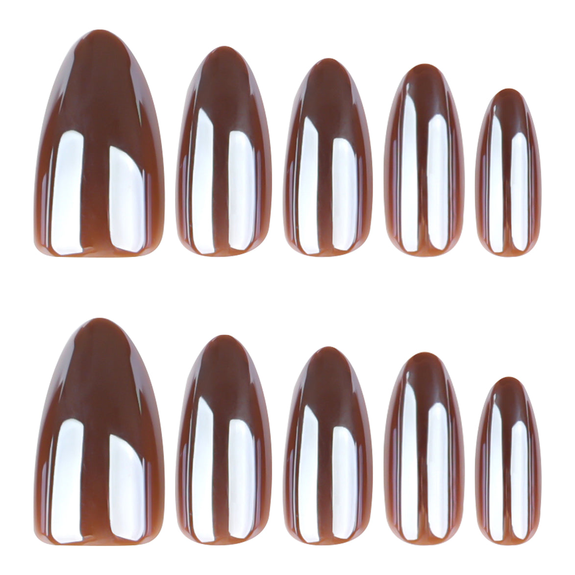 Chocolate Gloss Press-On Nails