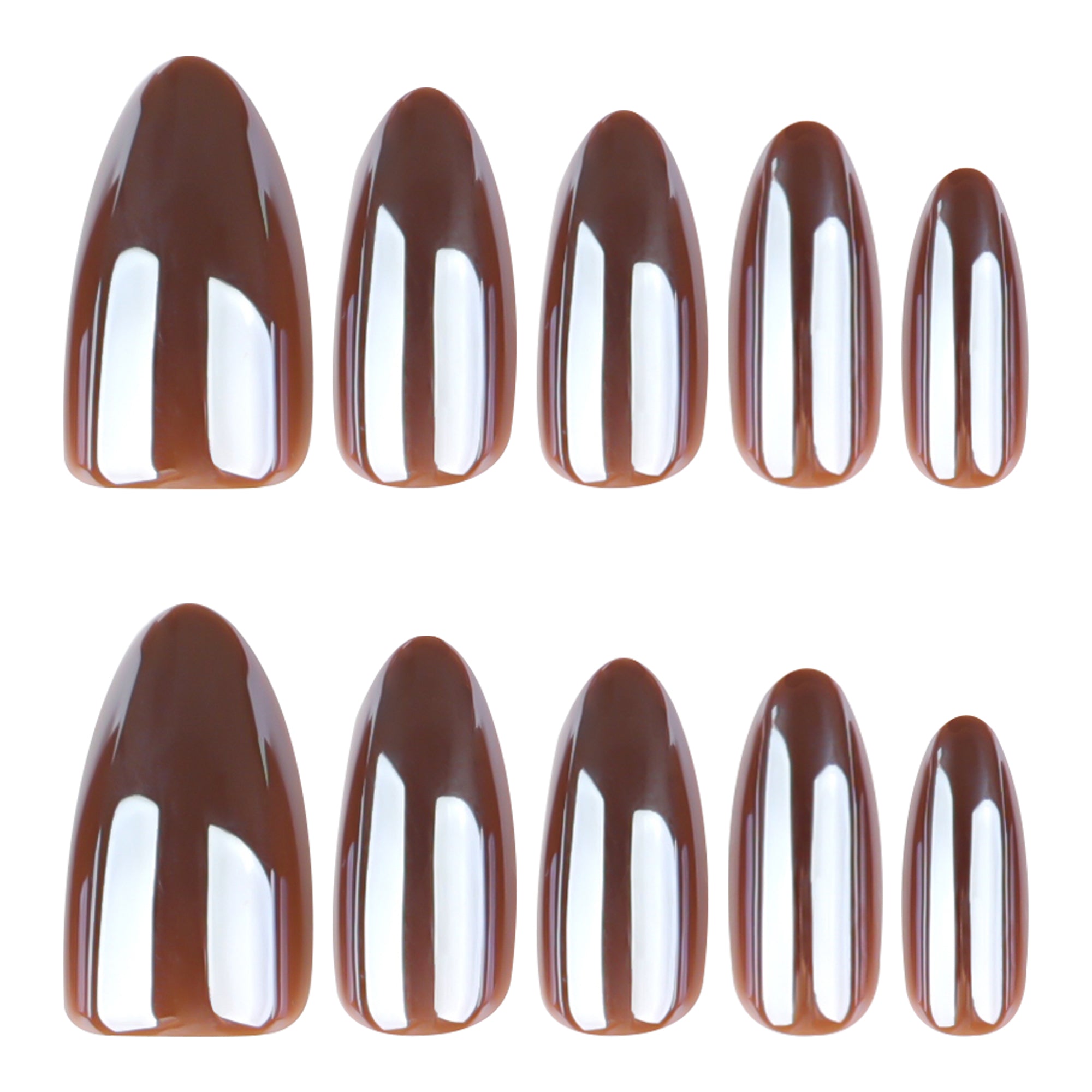Chocolate Gloss Press-On Nails