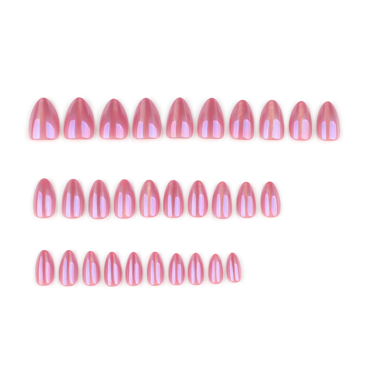 Rose Chrome Press-On Nails