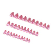 Rose Chrome Press-On Nails