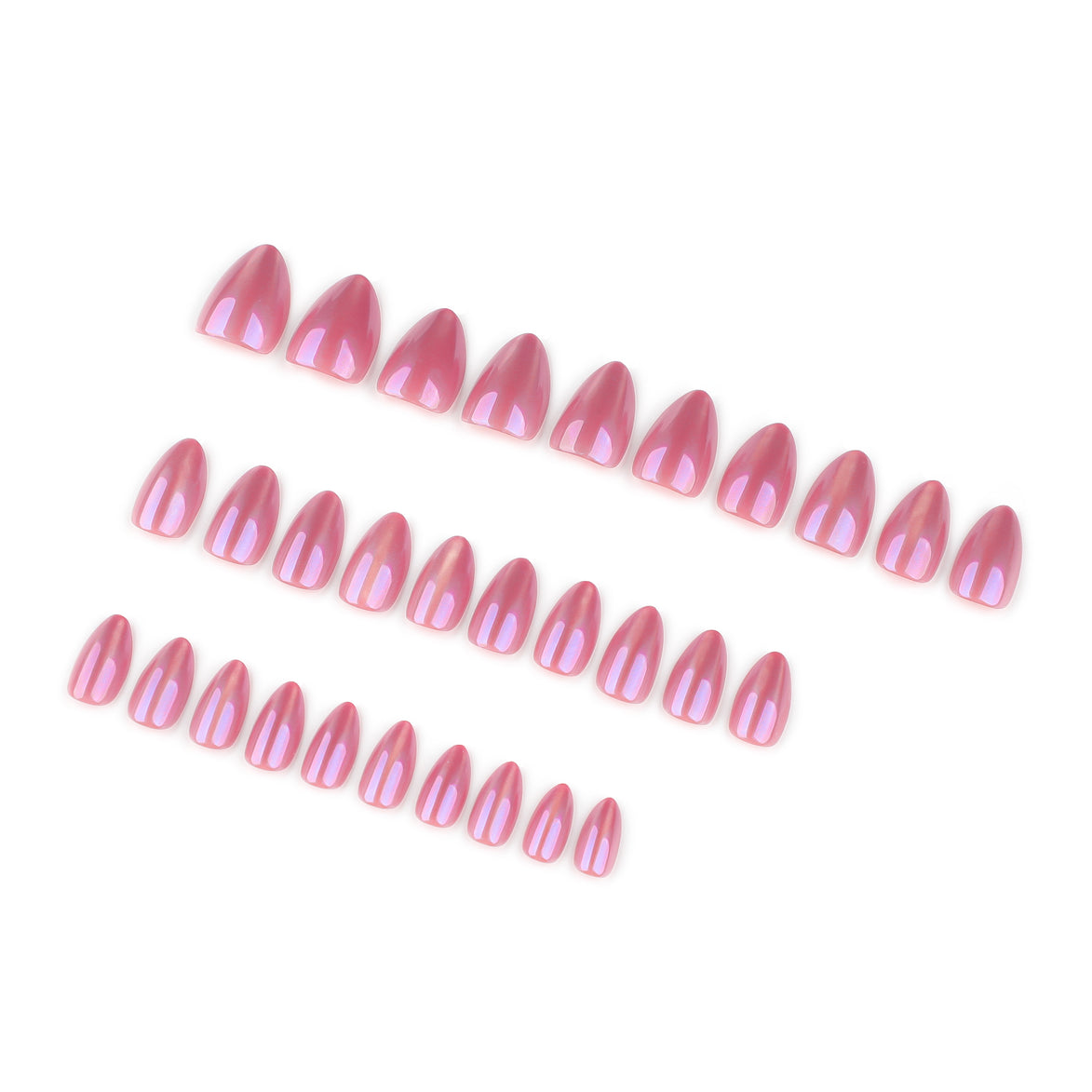 Rose Chrome Press-On Nails