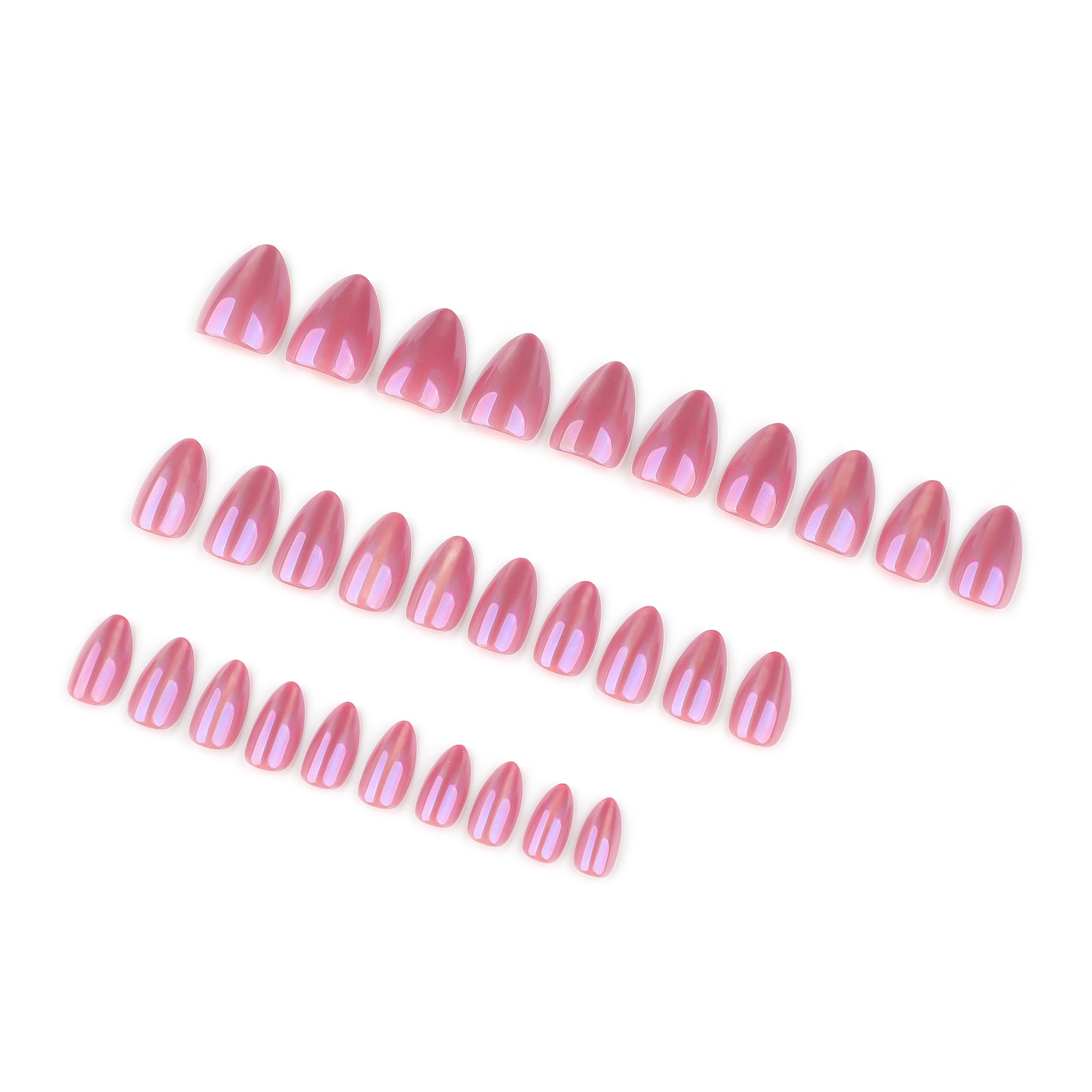 Rose Chrome Press-On Nails