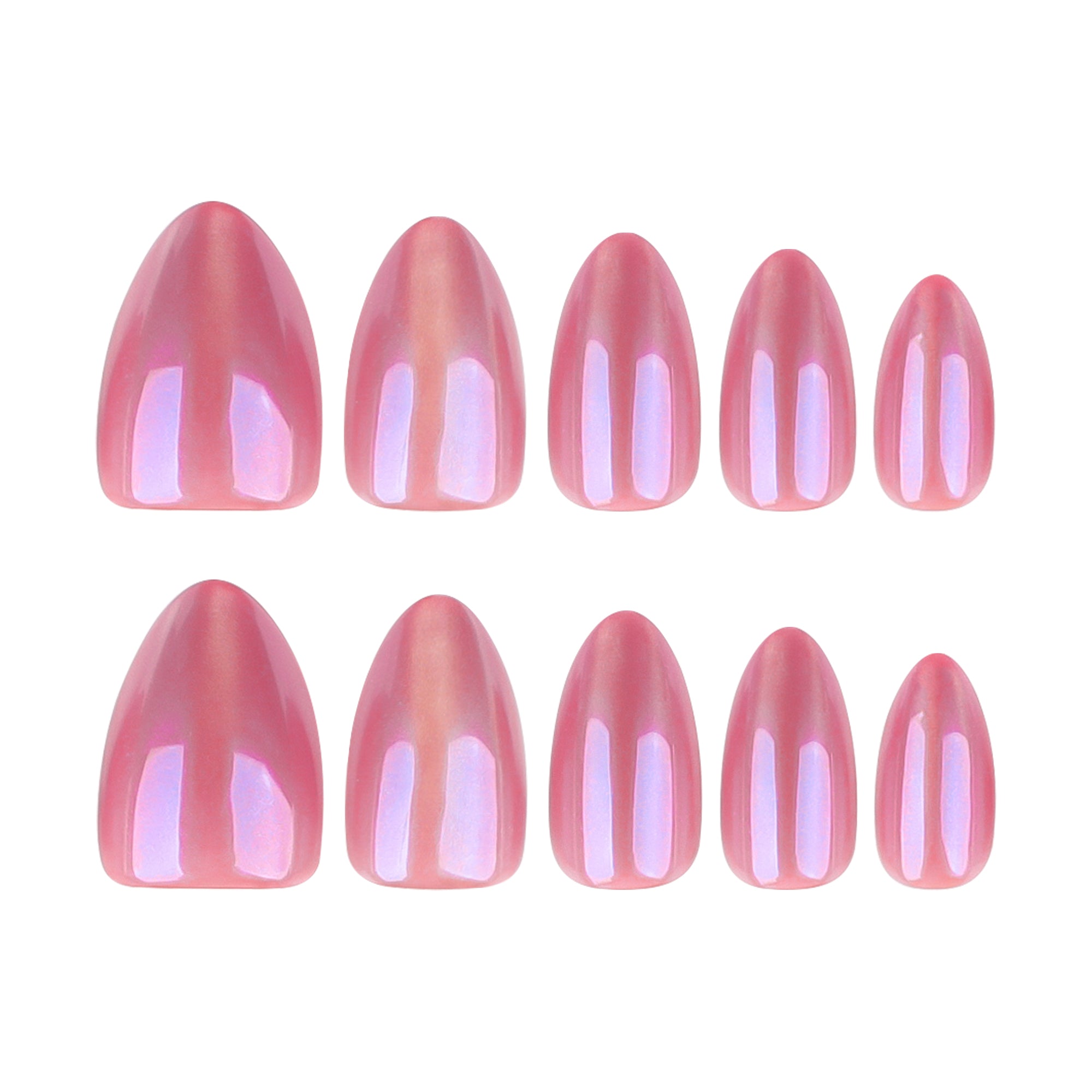 Rose Chrome Press-On Nails