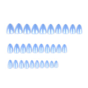 Periwinkle Chrome Press-On Nails