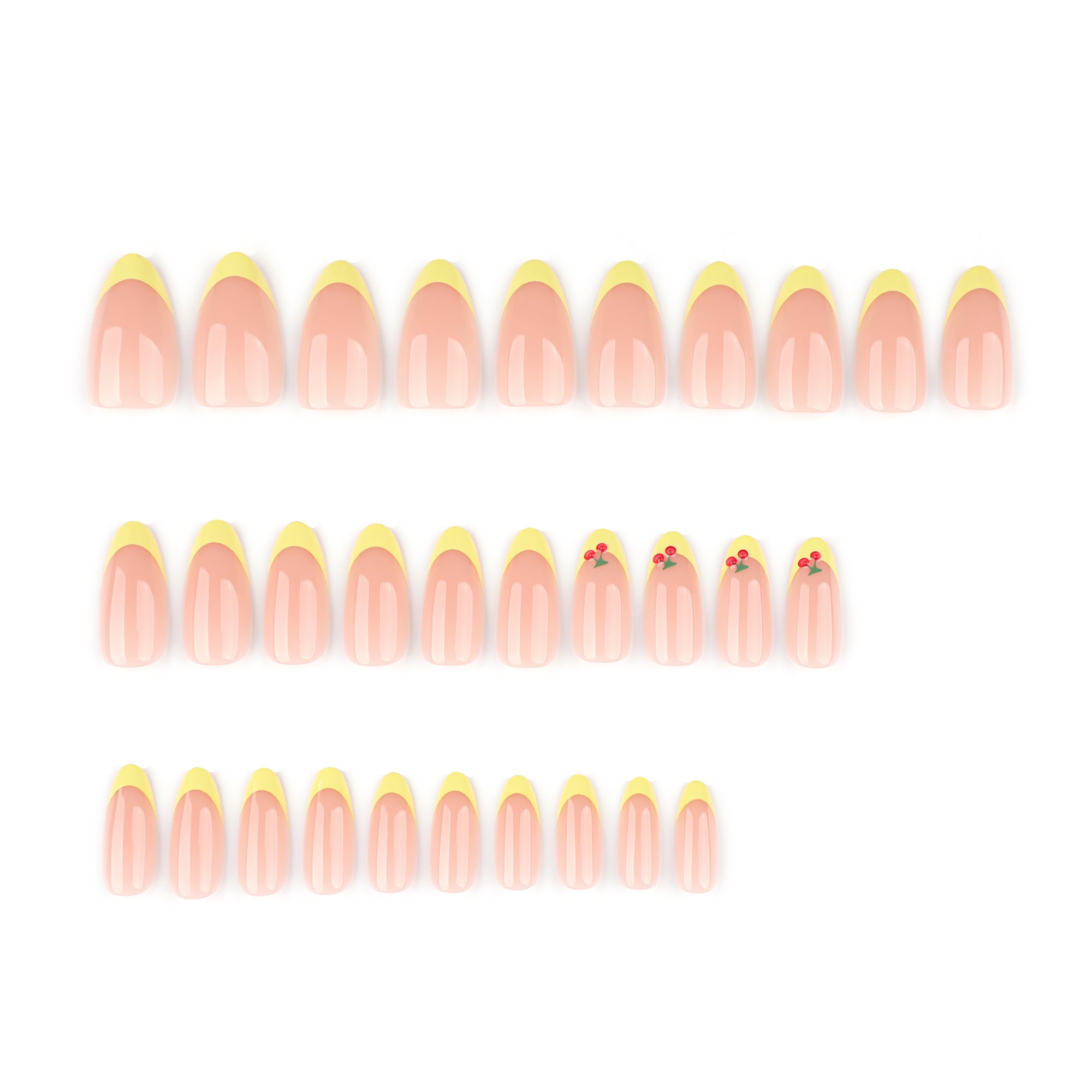 Lemon French Tip Press-On Nails