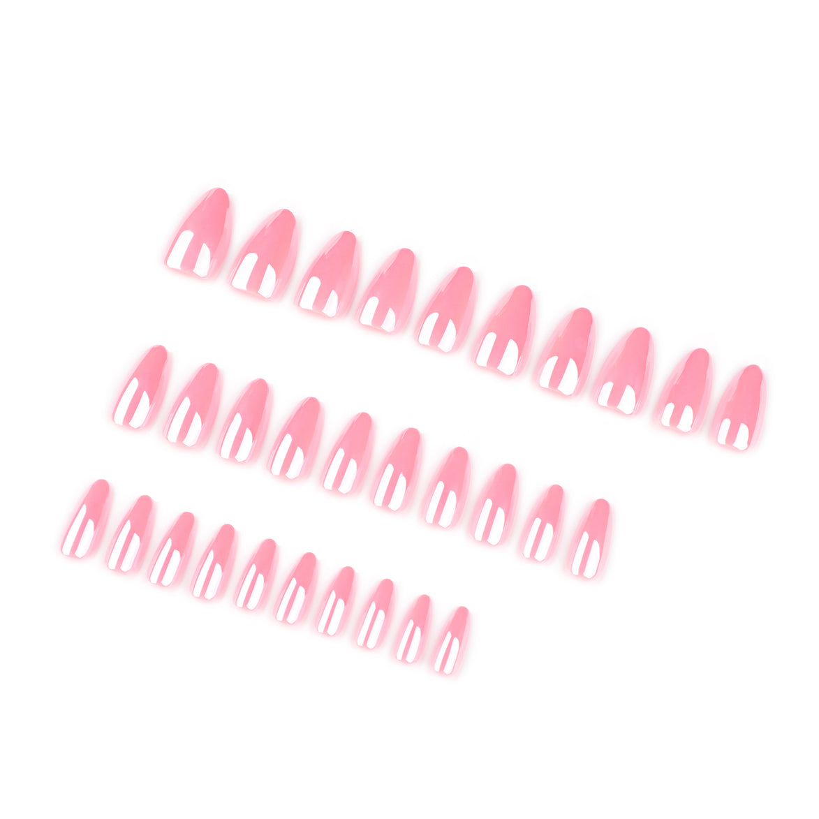 Glossy Candy Pink Press-On Nails