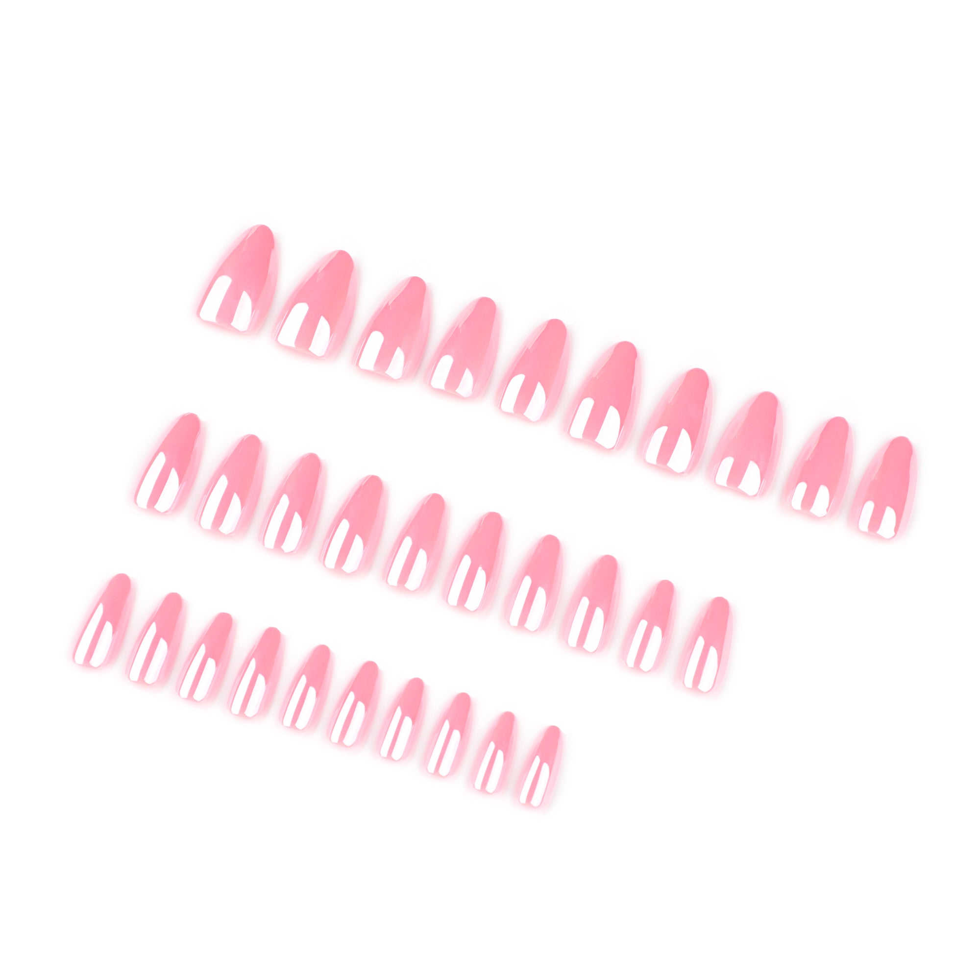 Glossy Candy Pink Press-On Nails