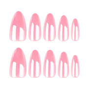 Glossy Candy Pink Press-On Nails