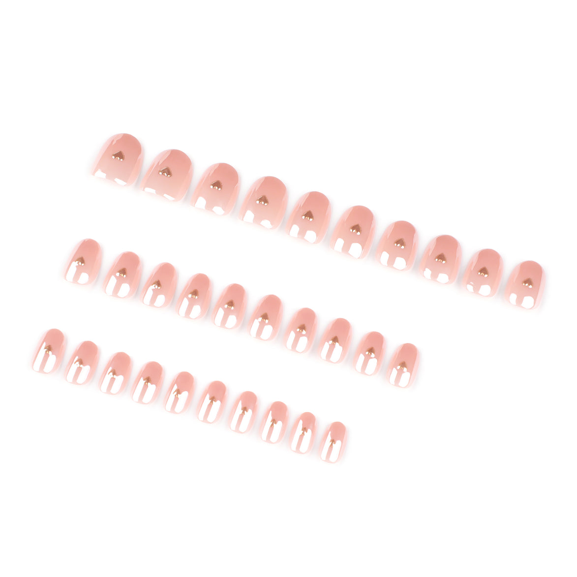Nude Arrow Accent Press-On Nails