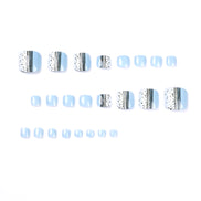 Speckled Abstract Accent Press-On Toenails