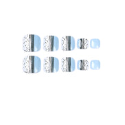 Speckled Abstract Accent Press-On Toenails