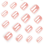 Soft Baby Pink Gloss Press-On Nails
