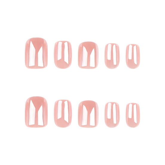 Soft Baby Pink Gloss Press-On Nails