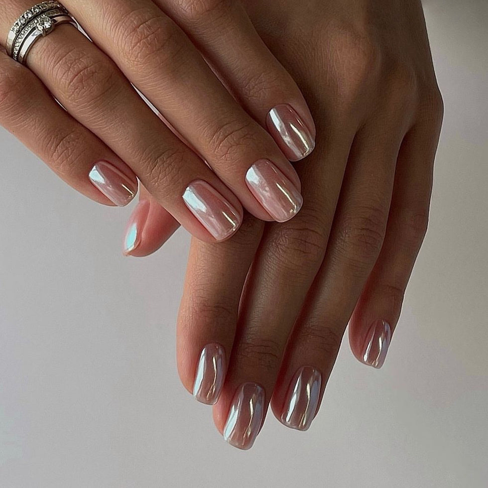 Soft Baby Pink Gloss Press-On Nails