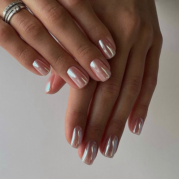 Soft Baby Pink Gloss Press-On Nails