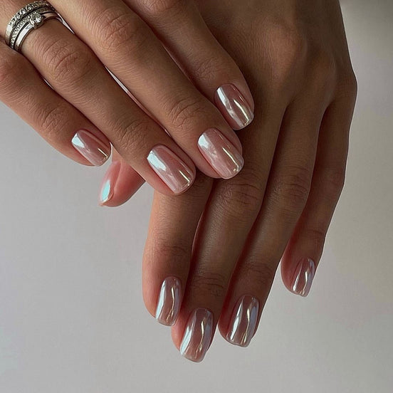 Soft Baby Pink Gloss Press-On Nails