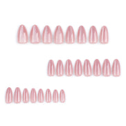 Blush Rose Gold Shimmer Press-On Nails