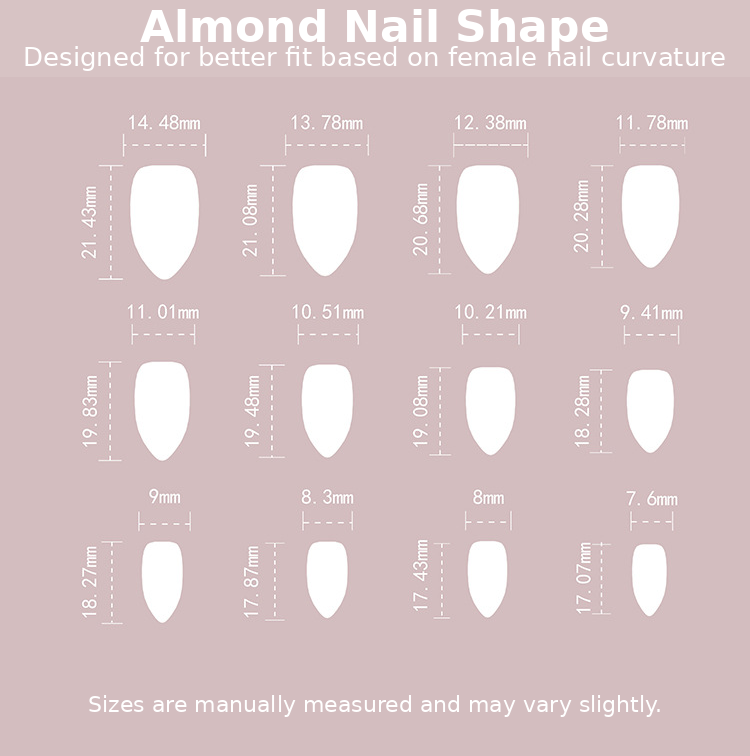 Nude Cream Red Star Crystal Accent Press-On Nails