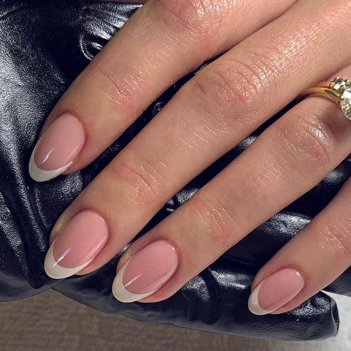 Soft Pink French Tip Press-On Nails