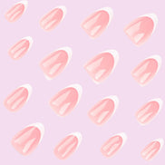 Soft Pink French Tip Press-On Nails