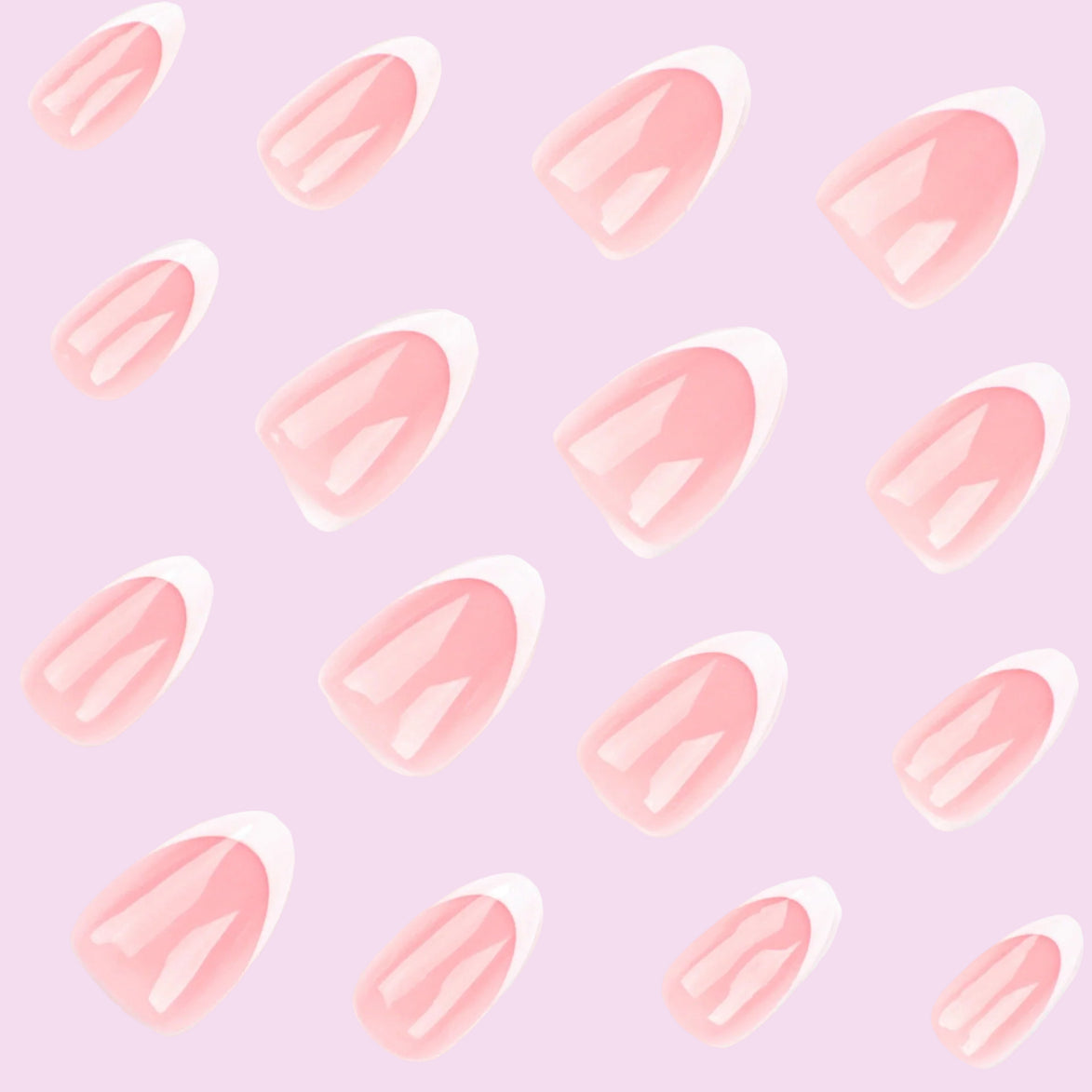 Soft Pink French Tip Press-On Nails