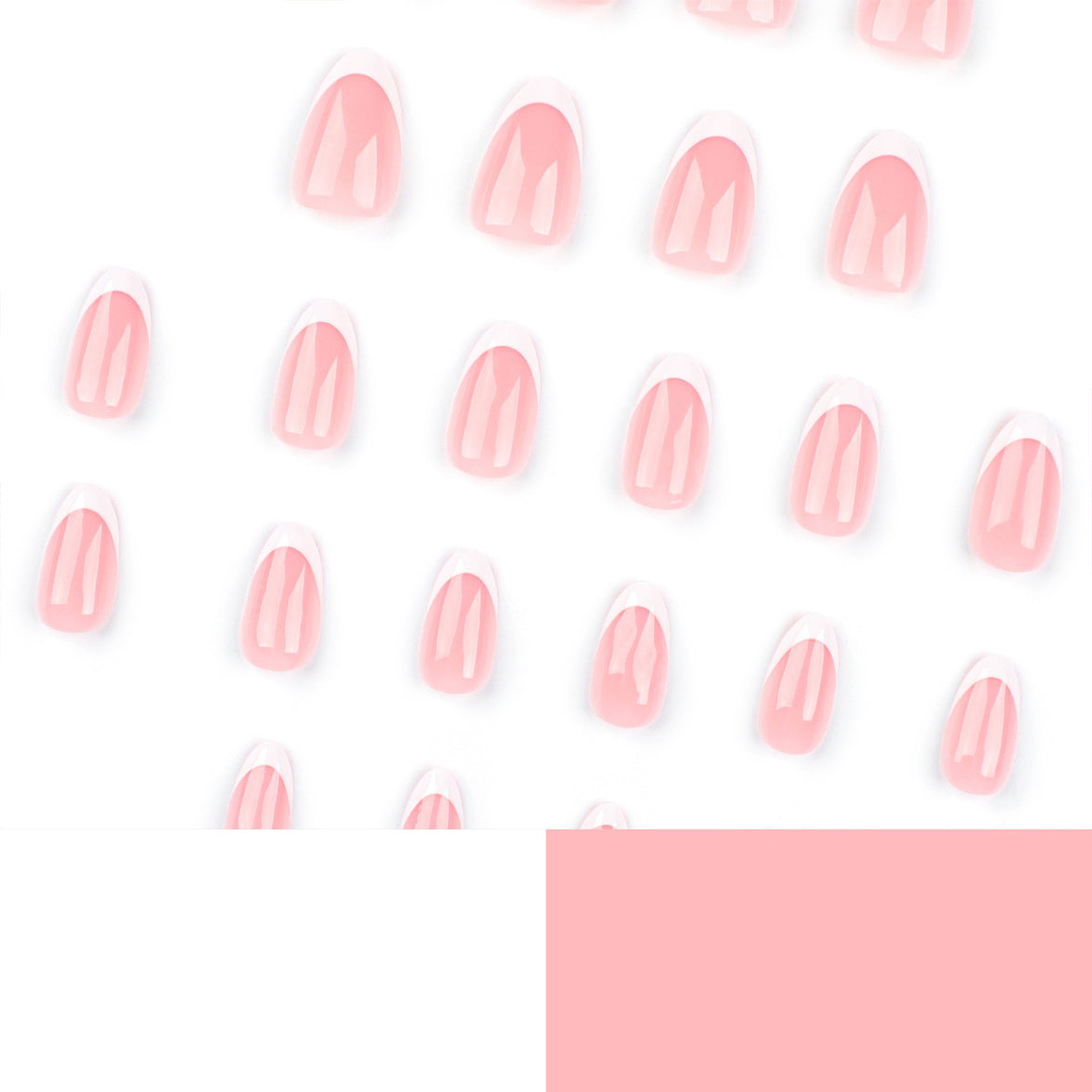Soft Pink French Tip Press-On Nails