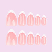 Soft Pink French Tip Press-On Nails