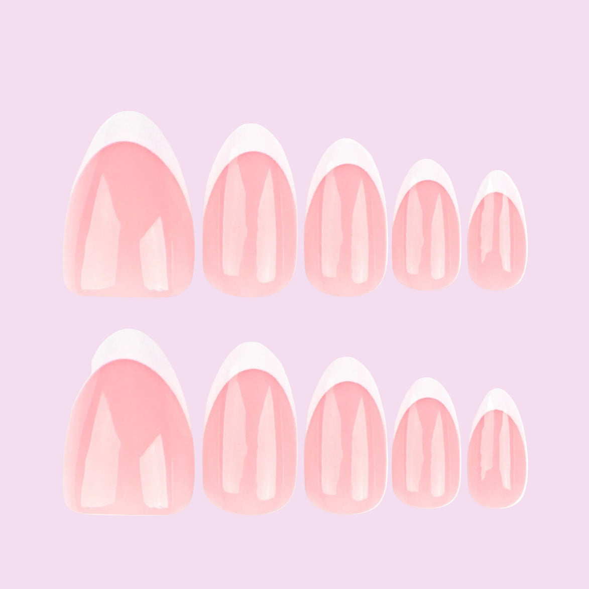 Soft Pink French Tip Press-On Nails