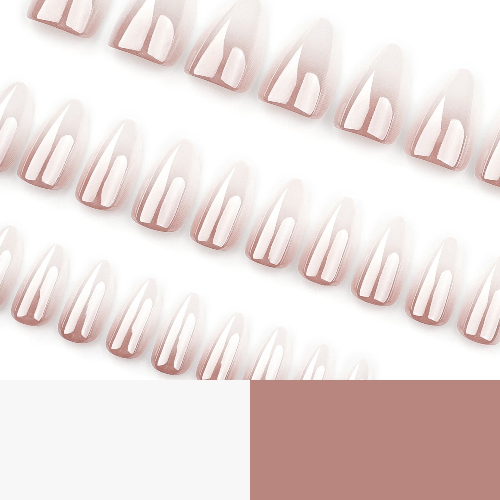 Sheer Nude Pearl Gloss Press-On Nails