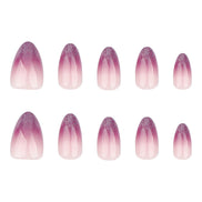 Nude to Purple Glitter Ombre Press-On Nails
