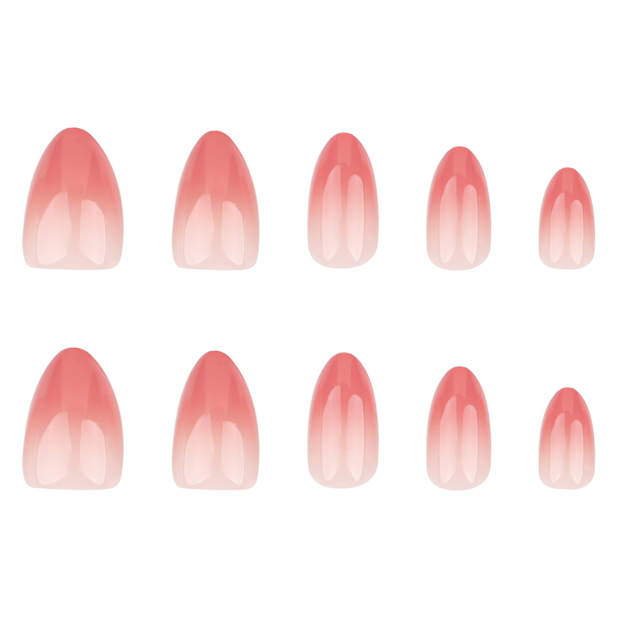 Coral to Nude Ombre Press-On Nails