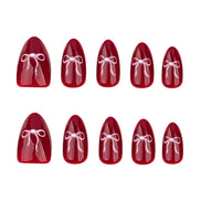 Cherry Leopard French Tip Press-On Nails