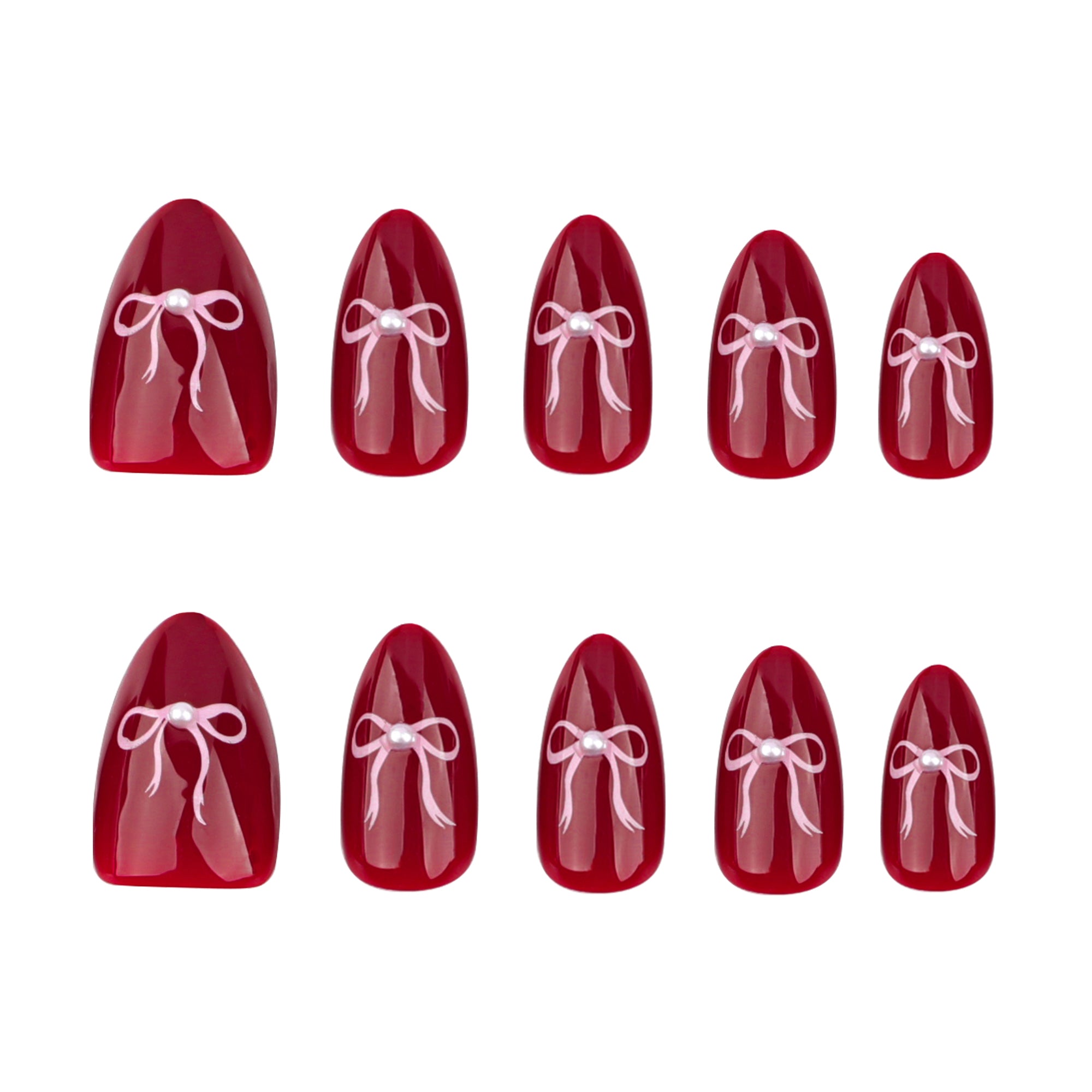 Cherry Leopard French Tip Press-On Nails
