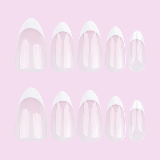 Milky White French Tip Press-On Nails