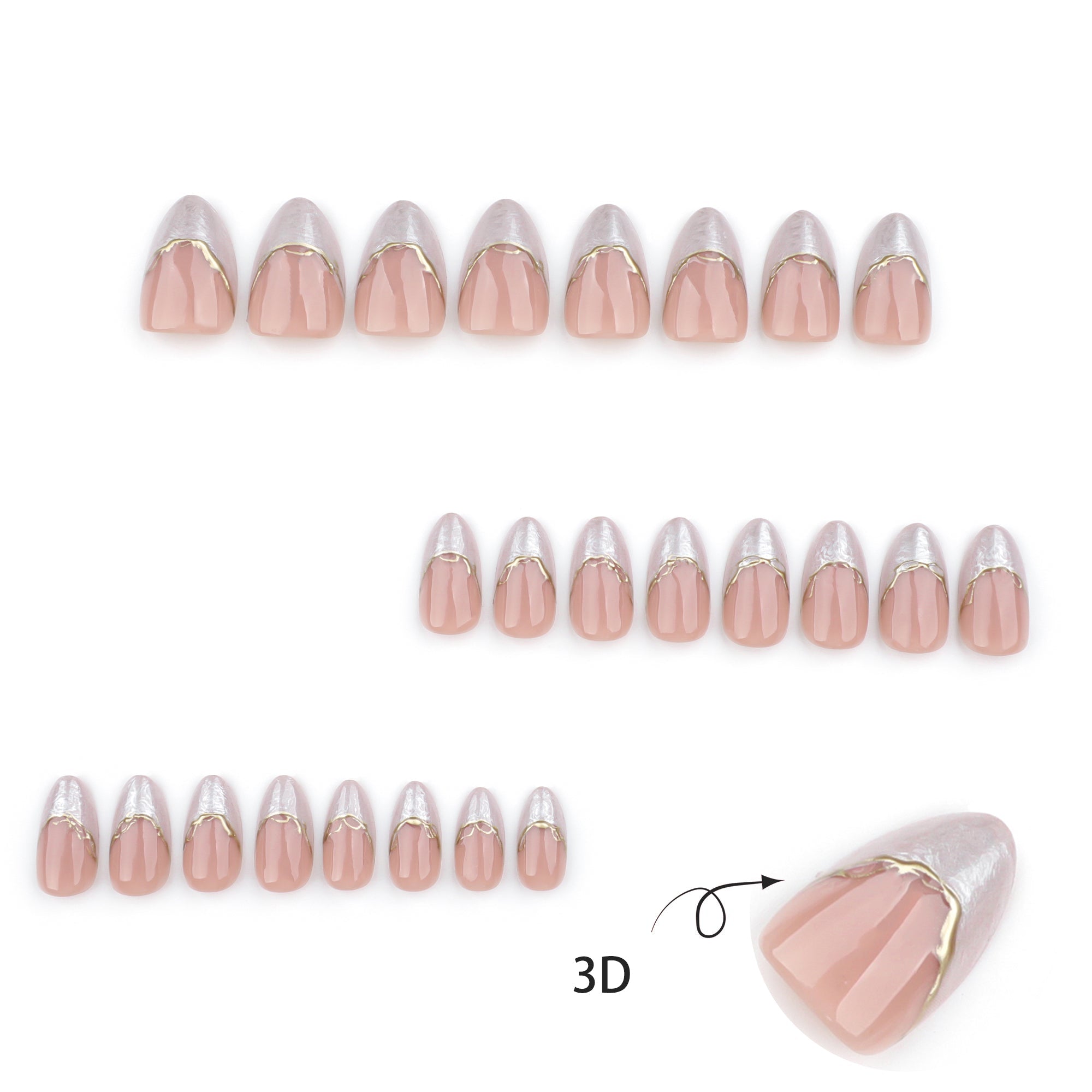 Soft Pink Pearl Shimmer Nails