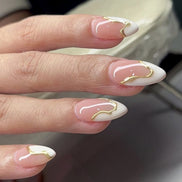 Daisy Garden Nude Nails