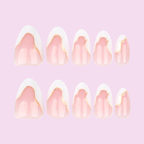 Daisy Garden Nude Nails