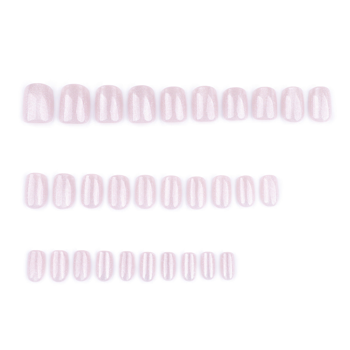 Champagne Glitter Tip Nails