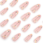 Soft Pink Shimmer Nails