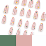 Soft Pink Shimmer Nails