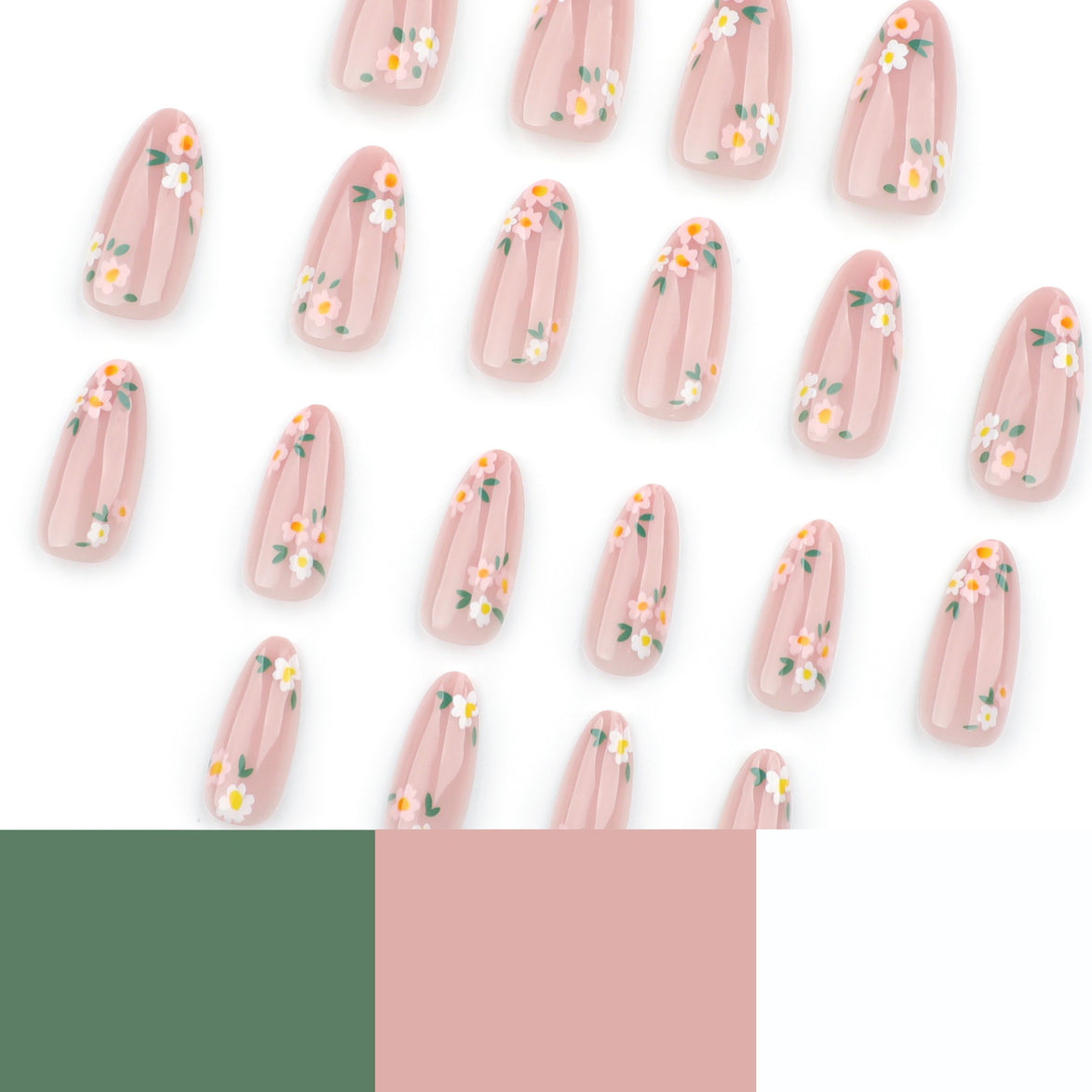 Soft Pink Shimmer Nails