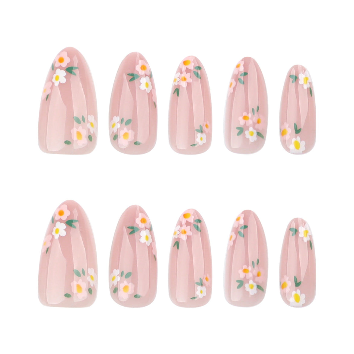 Soft Pink Shimmer Nails